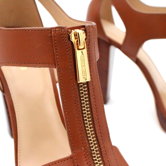 Michael Kors Leather Sandal, Saddle Brown (Size 7.5M, NWT) - Picture 5 of 9